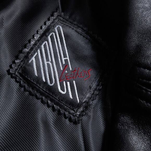 Tibor Leathers Women’s Trench Coat Mob Wife Biker Noir Black Genuine Leather M - Picture 16 of 16